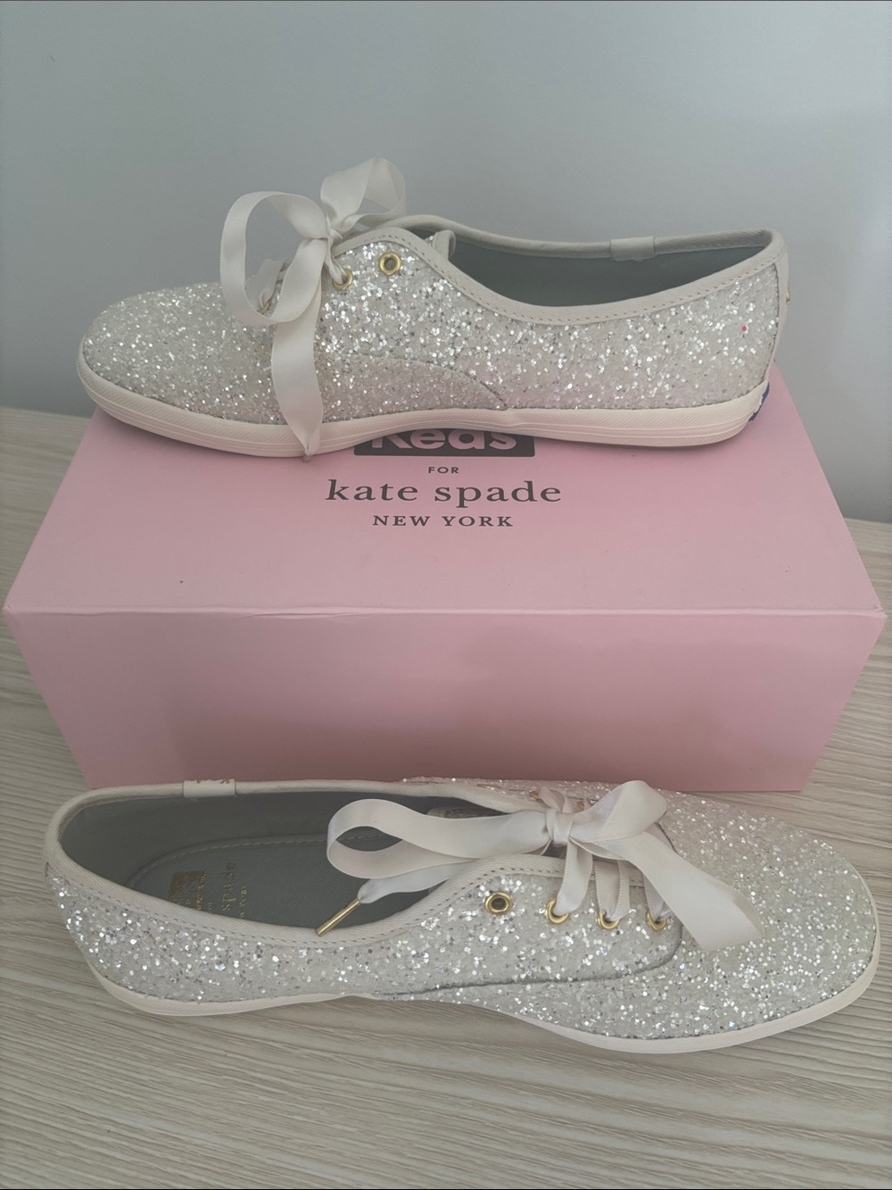 Keds x Kate Spade | Glitter Sneakers - Silver